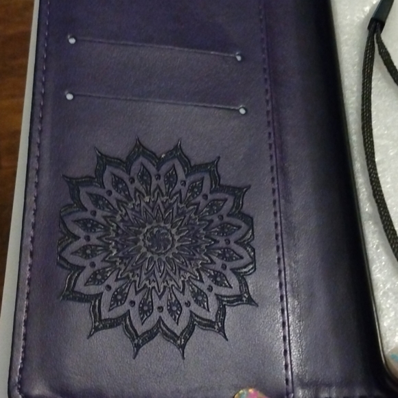 3D sunflower purple protective case for cell phone - Picture 3 of 8